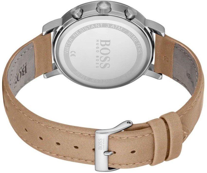 Hugo Boss Spirit Grey Dial Brown Leather Strap Watch for Men - 1513691 Buy Now By Hugo Boss
