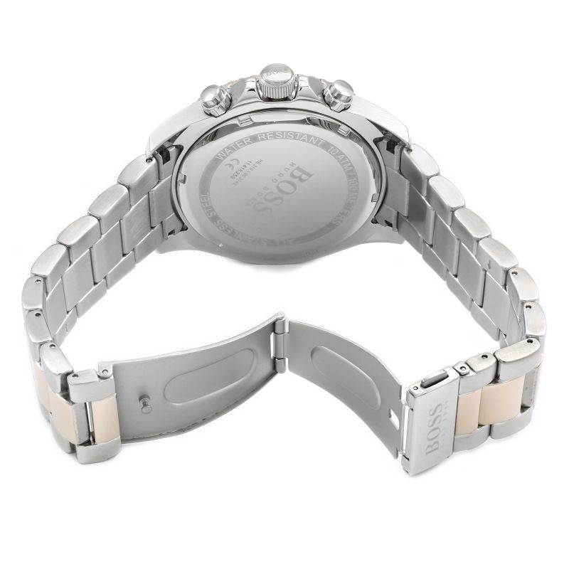 Hugo Boss Ocean Edition Black Dial Two Tone Steel Strap Watch for Men - 1513705 Buy Now By Hugo Boss