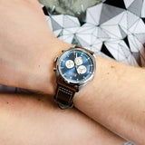 Hugo Boss Pioneer Chronograph Blue Dial Brown Leather Strap Watch For Men - 1513709 Buy Now By Hugo Boss