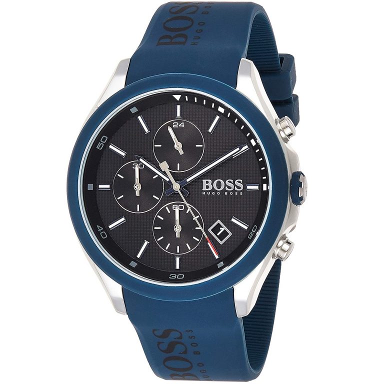 Hugo Boss Velocity Black Dial Blue Rubber Strap Watch for Men - 1513717 Buy Now By Hugo Boss