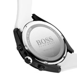 Hugo Boss Velocity Black Dial White Rubber Strap Watch for Men - 1513718 Buy Now By Hugo Boss
