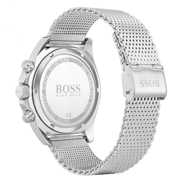 Hugo Boss Ocean Edition Black Dial Silver Mesh Strap Watch for Men - 1513742 Buy Now By Hugo Boss