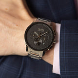 Hugo Boss Peak Black Dial Silver Steel Strap Watch for Men - 1513762 Buy Now By Hugo Boss