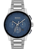Hugo Boss Peak Chronograph Blue Dial Silver Steel Strap Watch for Men - 1513763 Buy Now By Hugo Boss