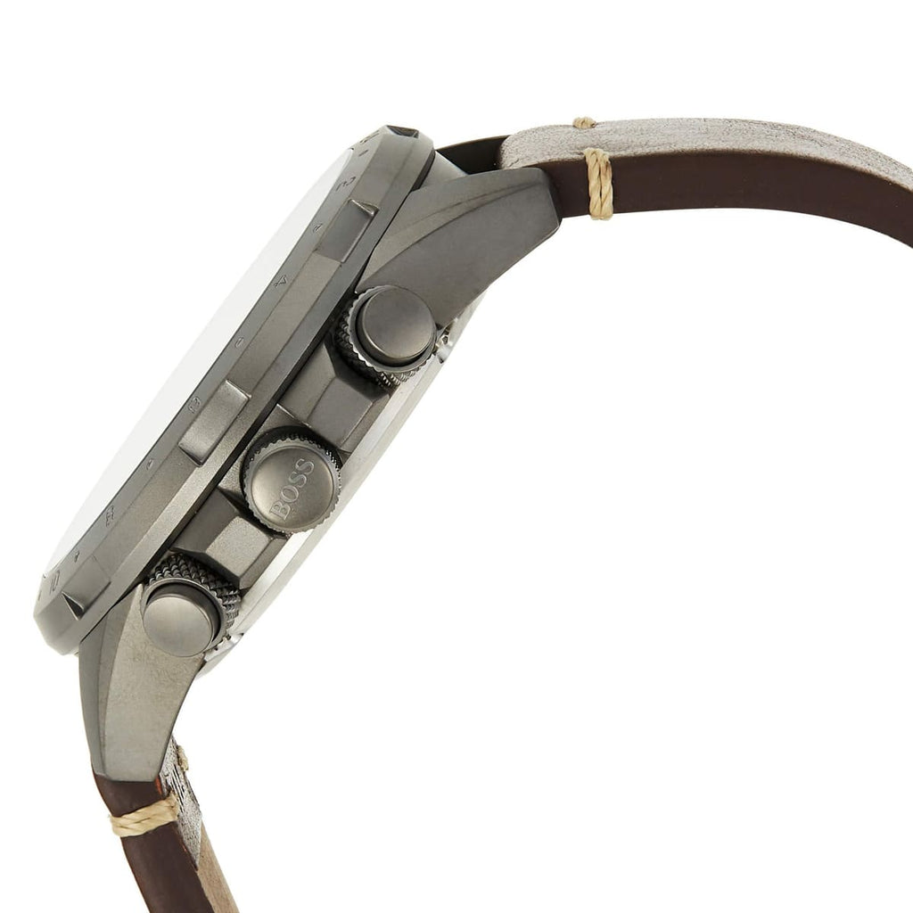 Hugo Boss Nomad Blue Dial Brown Leather Strap Watch for Men - 1513773 Buy Now By Hugo Boss