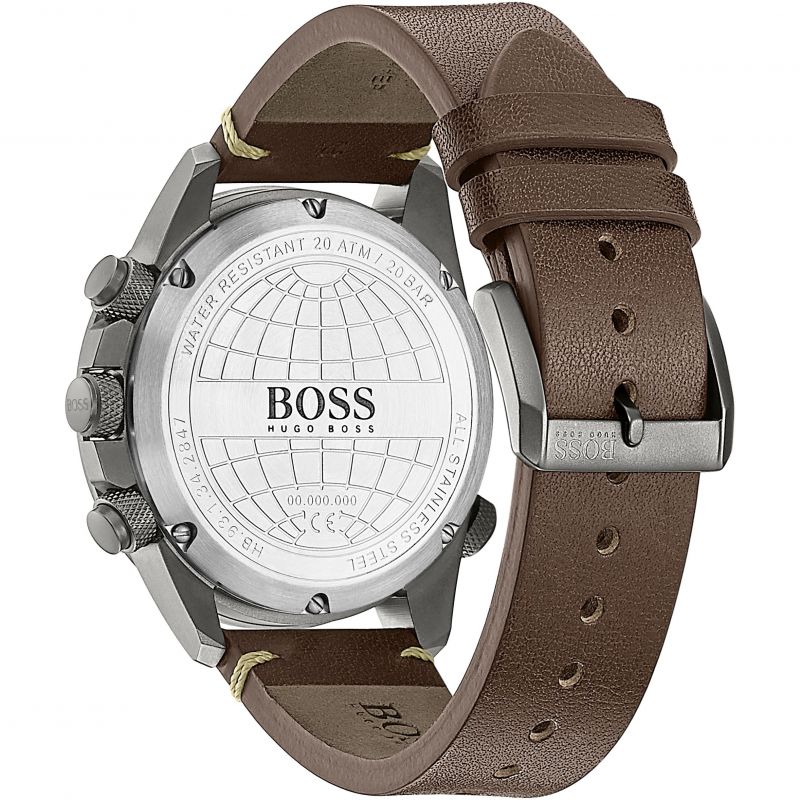 Hugo Boss Nomad Blue Dial Brown Leather Strap Watch for Men - 1513773 Buy Now By Hugo Boss