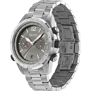 Hugo Boss Nomad Grey Dial Silver Steel Strap Watch for Men - 1513774 Buy Now By Hugo Boss