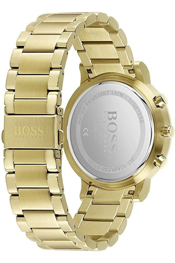Hugo Boss Integrity Chronograph Grey Dial Gold Steel Strap Watch for Men - 1513781 Buy Now By Hugo Boss