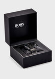 Hugo Boss Skymaster Chronograph Black Dial Black Steel Strap Watch for Men - 1513785 Buy Now By Hugo Boss