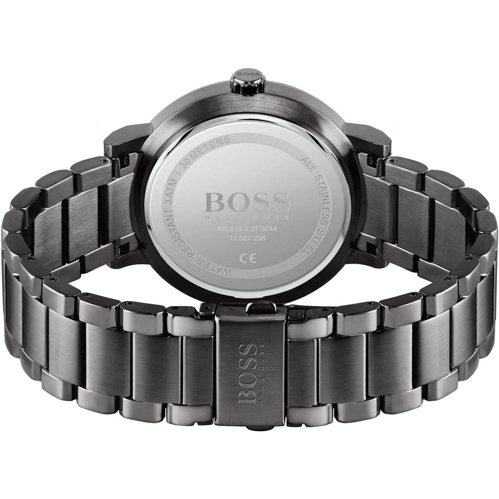 Hugo Boss Spirit Chronograph Grey Dial Grey Steel Strap Watch for Men - 1513695 Buy Now By Hugo Boss