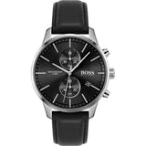 Hugo Boss Skymaster Black Dial Black Leather Strap Watch for Men - 1513782 Buy Now By Hugo Boss