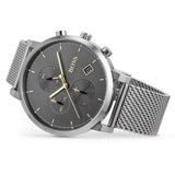 Hugo Boss Integrity Grey Dial Silver Mesh Bracelet Watch for Men - 1513807 Buy Now By Hugo Boss