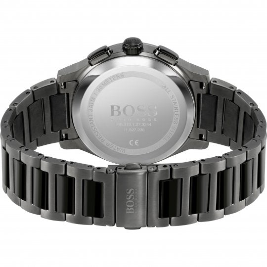 Hugo Boss Peak Black Dial Black Steel Strap Watch for Men - 1513814 Buy Now By Hugo Boss