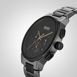 Hugo Boss Peak Black Dial Black Steel Strap Watch for Men - 1513814 Buy Now By Hugo Boss
