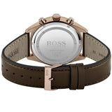 Hugo Boss Champion Blue Dial Brown Leather Strap Watch for Men - 1513817 Buy Now By Hugo Boss