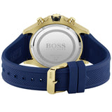 Hugo Boss Globetrotter Blue Dial Blue Silicone Strap Watch for Men - 1513822 Buy Now By Hugo Boss