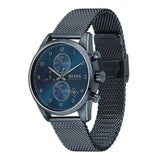 Hugo Boss Skymaster Chronograph Blue Dial Blue Mesh Bracelet Watch for Men - 1513836 Buy Now By Hugo Boss