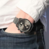 Hugo Boss Skymaster Grey Dial Grey Mesh Bracelet Watch for Men - 1513837 Buy Now By Hugo Boss