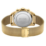 Hugo Boss Skymaster Black Dial Gold Mesh Bracelet Watch for Men - 1513838 Buy Now By Hugo Boss
