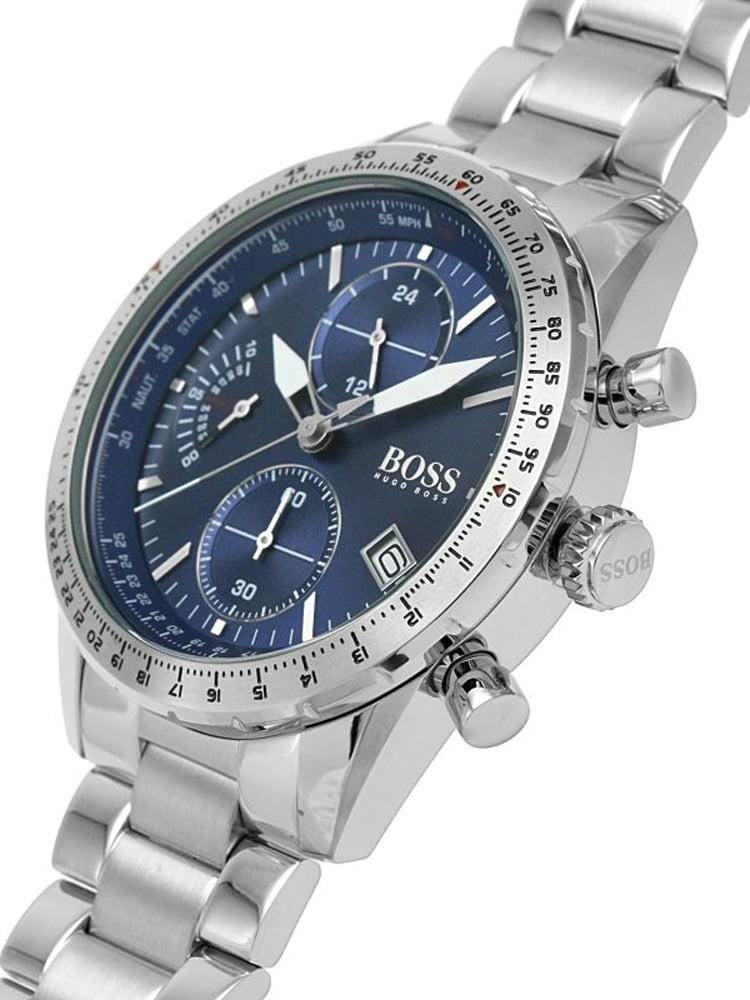Hugo Boss Pilot Blue Dial Silver Steel Strap Watch for Men - 1513850 Buy Now By Hugo Boss