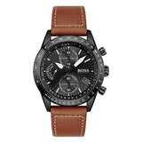 Hugo Boss Pilot Black Dial Brown Leather Strap Watch for Men - 1513851 Buy Now By Hugo Boss