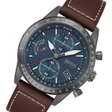 Hugo Boss Pilot Edition Blue Dial Brown Leather Strap Watch for Men - 1513852 Buy Now By Hugo Boss