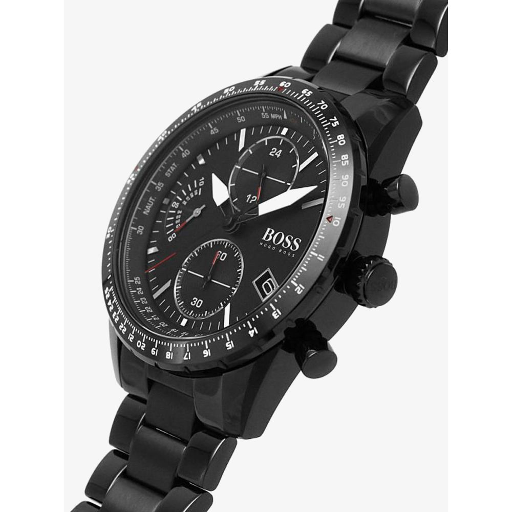 Hugo Boss Aero Black Dial Black Steel Strap Watch for Men - 1513771 Buy Now By Hugo Boss
