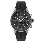 Hugo Boss Distinct Black Dial Black Rubber Strap Watch for Men - 1513855 Buy Now By Hugo Boss