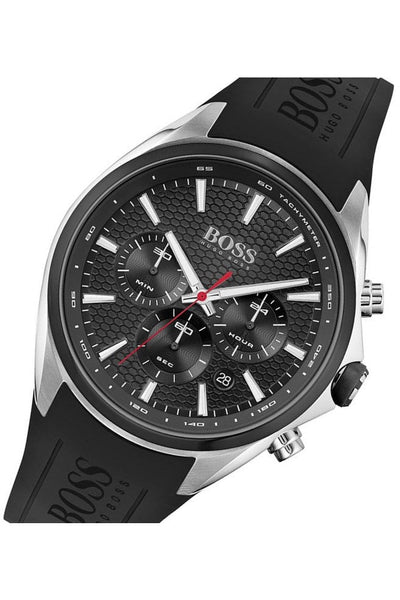 Hugo Boss Distinct Black Dial Black Rubber Strap Watch for Men - 1513855 Buy Now By Hugo Boss