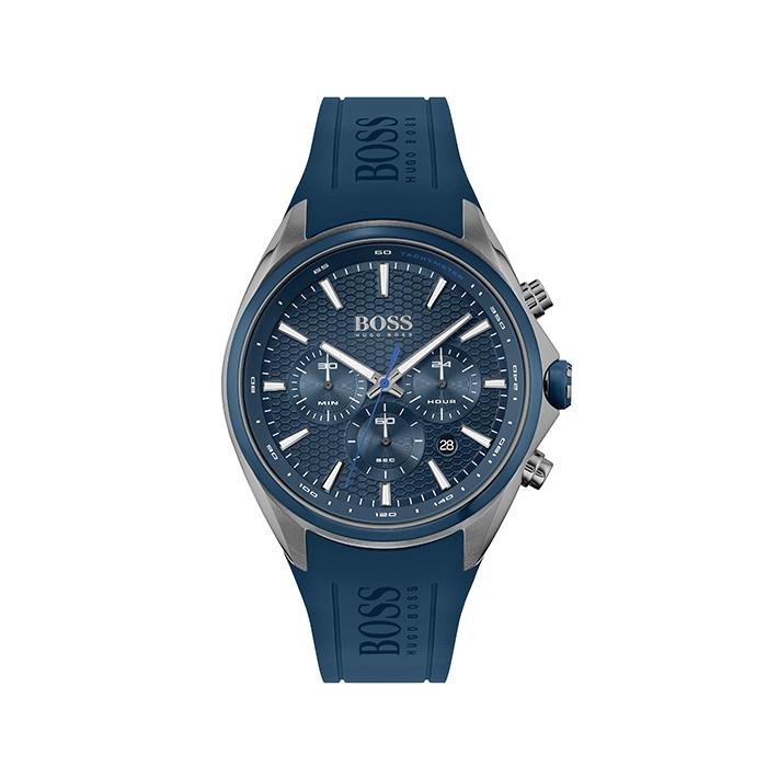 Hugo Boss Distinct Blue Dial Blue Rubber Strap Watch for Men - 1513856 Buy Now By Hugo Boss