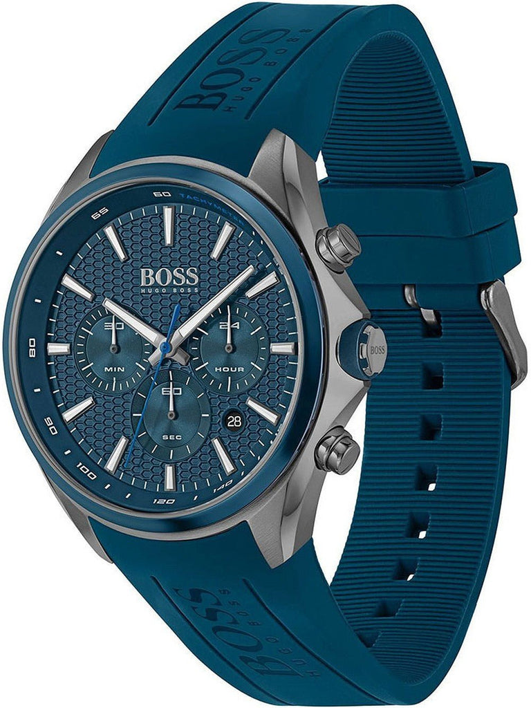 Hugo Boss Distinct Blue Dial Blue Rubber Strap Watch for Men - 1513856 Buy Now By Hugo Boss