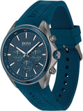 Hugo Boss Distinct Blue Dial Blue Rubber Strap Watch for Men - 1513856 Buy Now By Hugo Boss
