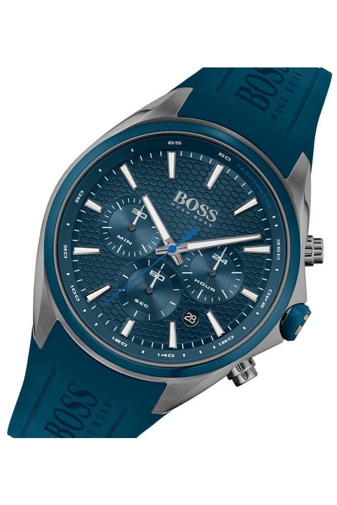 Hugo Boss Distinct Blue Dial Blue Rubber Strap Watch for Men - 1513856 Buy Now By Hugo Boss