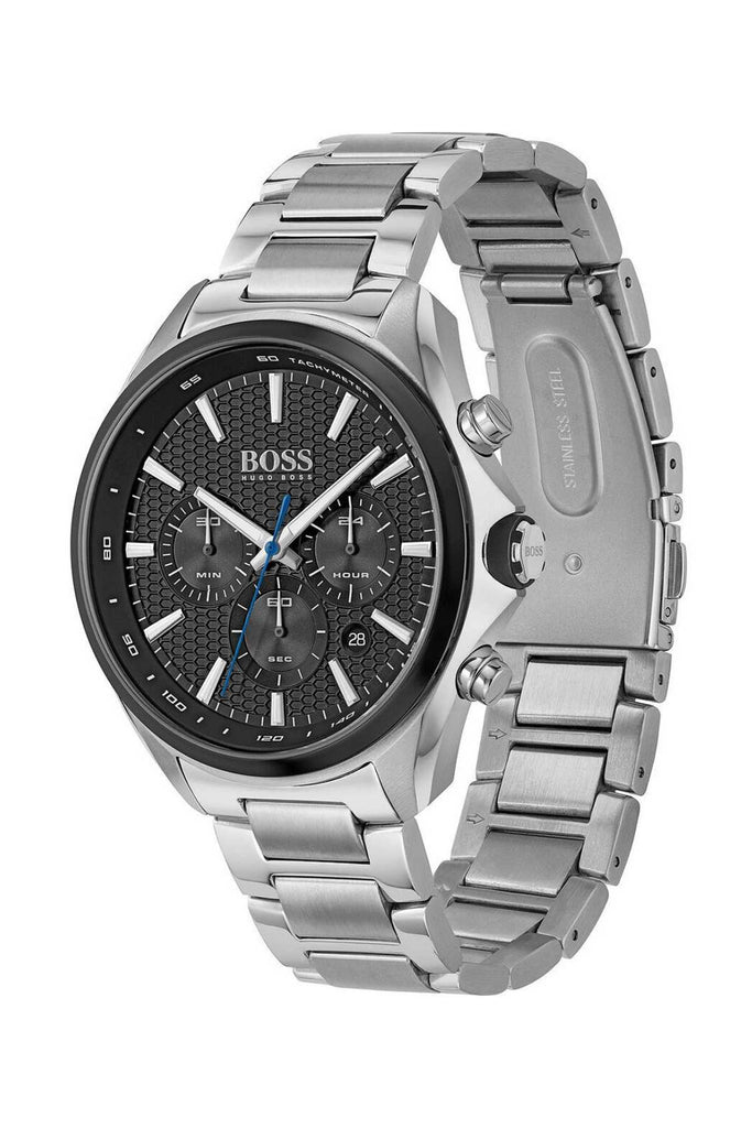 Hugo Boss Montre Distinct Black Dial Silver Steel Strap Watch for Men - 1513857 Buy Now By Hugo Boss