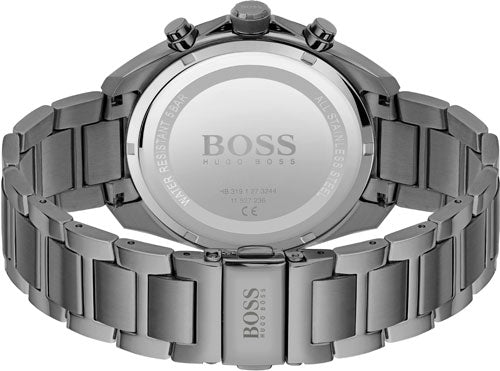 Hugo Boss Distinct Grey Dial Gren Steel Strap Watch for Men - 1513858 Buy Now By Hugo Boss