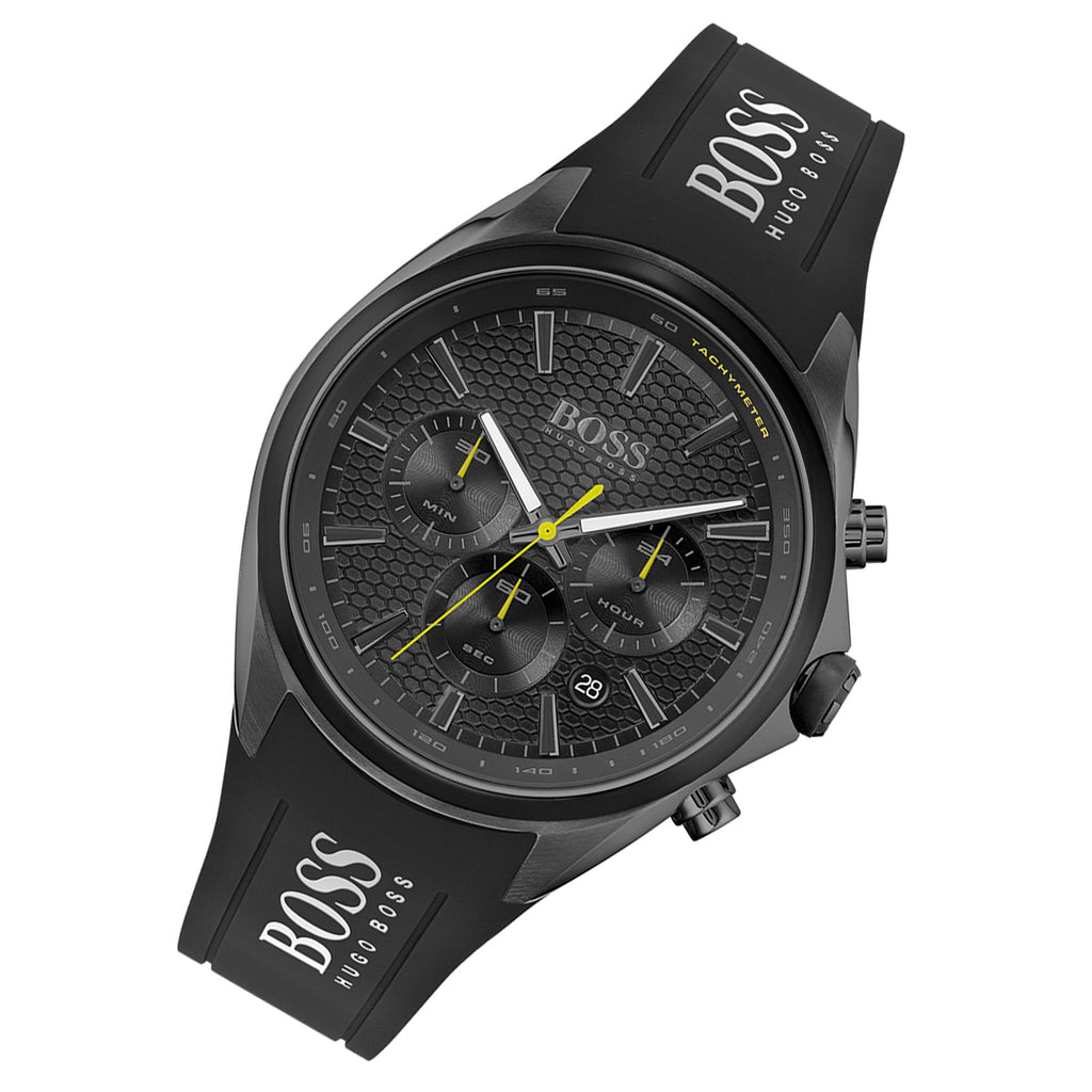 Hugo Boss Distinct Black Dial Black Silicone Strap Watch for Men - 1513859 Buy Now By Hugo Boss