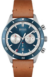 Hugo Boss Santiago Blue Dial Brown Leather Strap Watch for Men - 1513860 Buy Now By Hugo Boss
