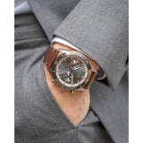 Hugo Boss Santiago Chronograph Grey Dial Brown Leather Strap Watch for Men - 1513861 Buy Now By Hugo Boss