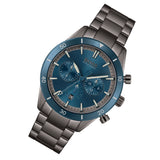 Hugo Boss Santiago Blue Dial Grey Steel Strap Watch for Men - 1513863 Buy Now By Hugo Boss