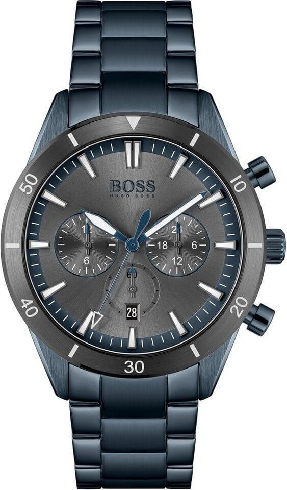 Hugo Boss Trophy Black Dial Black Steel Strap Watch for Men - 1513675 Buy Now By Hugo Boss