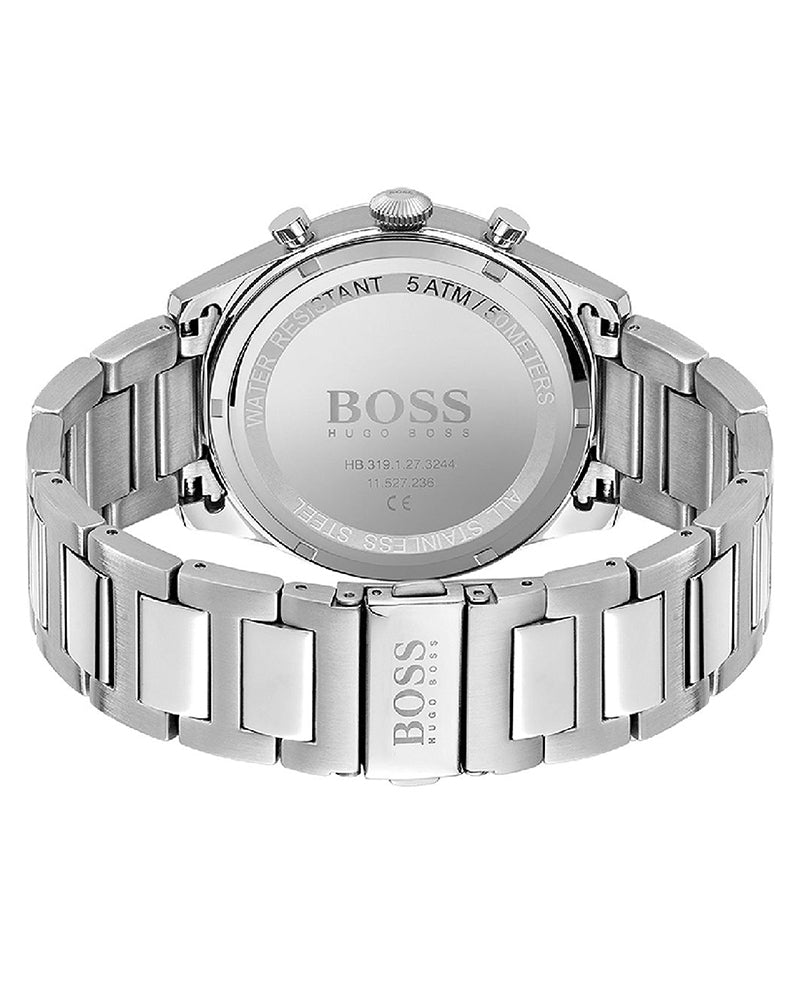 Hugo Boss Pioneer Blue Dial Silver Steel Strap Watch for Men - 1513867 Buy Now By Hugo Boss