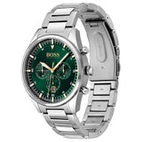 Hugo Boss Pioneer Green Dial Silver Steel Strap Watch for Men - 1513868 Buy Now By Hugo Boss