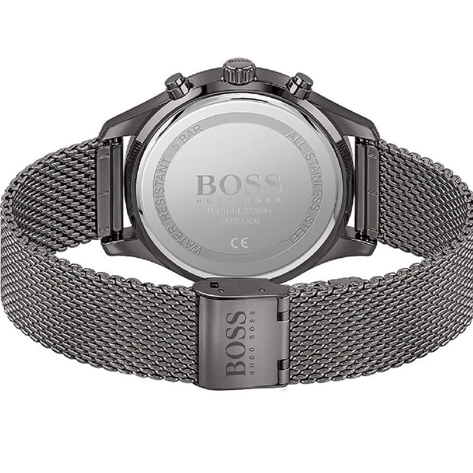 Hugo Boss Associate Grey Dial Grey Mesh Bracelet Watch for Men - 1513870 Buy Now By Hugo Boss