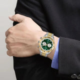 Hugo Boss Santiago Green Dial Two Tone Steel Strap Watch for Men - 1513872 Buy Now By Hugo Boss