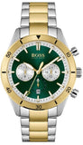 Hugo Boss Santiago Green Dial Two Tone Steel Strap Watch for Men - 1513872 Buy Now By Hugo Boss