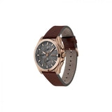 Hugo Boss Grandmaster Grey Dial Brown Leather Strap Watch for Men - 1513882 Buy Now By Hugo Boss
