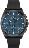 Hugo Boss Grandmaster Blue Dial Black Leather Strap Watch for Men - 1513883 Buy Now By Hugo Boss