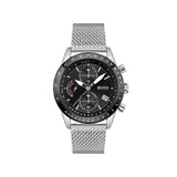 Hugo Boss Pilot Edition Black Dial Silver Mesh Bracelet Watch for Men - 1513886 Buy Now By Hugo Boss