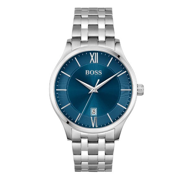 Hugo Boss Governer Blue Dial Silver Steel Strap Watch for Men - 1513487 Buy Now By Hugo Boss