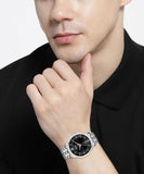 Hugo Boss Officer Black Dial Silver Steel Strap Watch for Men - 1513614 Buy Now By Hugo Boss